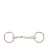 Bocado doble de acero inoxidable para caballos BR Equitation Apple Mouth 13,5 cm