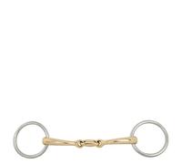 Bocado doble para caballo curvo BR Equitation Soft Contact 13 cm