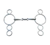 Bocado para Caballos Broca de Caballo de Acero Inoxidable de 12,5 cm, Broca de Serpiente Completa for mejillas, Tachuela de Caballo, Accesorios de Broca de Caballo Plateado, 1 ud.
