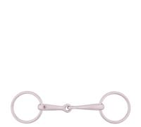 Bocado simple para caballo macizo de acero inoxidable BR Equitation 13,5 cm
