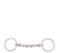 Bocado simple para caballo macizo de acero inoxidable BR Equitation Waterford 13,5 cm