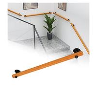 BOCbco Pasamanos de Escalera, Kit de Barra de Agarre de Escalera Antideslizante de Madera Montado en la Pared, Varilla de Soporte de Corredor de Barandillas para Ancianos de Desván Interior, Largo 30-
