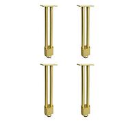 BOCbco Patas de Gabinete Ajustables Patas de Muebles Dorados Patas de Gabinete de Baño Patas de Soporte de Muebles de Aluminioizo de Doble Tubo Altura 25.5Cm Patas de Muebles de Metal Patas de Mesa Pa