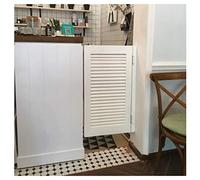BOCbco Puertas Abatibles para Cafetería,A de una Sola Puerta, Partición Interior, Bisagra de Acero Inoxidable, Cocina, Pino, Tamaño Personalizable, Color/White/70 * 90Cm