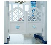 BOCbco Puertas Batientes de Café, Maderaiza Pura, Incluye Bisagra, Valla de Pasillo, Puerta de Entrada, Corte de Cocina, Restaurante Mediterráneo/White/110 * 90Cm