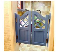 BOCbco Puertas de Café Abatibles, Puerta de Media Cintura, Partición Interior, Maderaiza, Bisagra de Acero Inoxidable, Pino de Taberna, Color de Tamaño Personalizable/Blue/70 * 90Cm