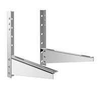BOCbco Soporte de Montaje en Pared Exterior, Soporte de Unidad Exterior de Aire Acondicionado de Acero Inoxidable 304 Engrosado/2P