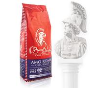 BOCCA DELLA VERITA - Café Italiano en Grano, AMO ROMA GOURMET 50A/50R, Paquete de 1 Kg, Café Tostado de forma Natural y Artesanal 100% Made in Italy, Certificación Rainforest e UTZ