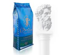 BOCCA DELLA VERITA - Café Italiano en Grano OMERO Espresso PREMIUM 30A/70R, Paquete de 1 Kg, Café Tostado de forma Natural y Artesanal 100% Made in Italy, Certificación Rainforest e UTZ