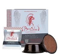 BOCCA DELLA VERITA - Caja de 10 Cápsulas de Café Italiano Sabor ANGEL Arabica 100%, Cápsulas Compatibles con Cafetera Lavazza® A Modo Mio, 100% Made in Italy
