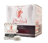 BOCCA DELLA VERITA - Caja de 10 Cápsulas de Café Italiano Sabor ANGEL Arabica 100%, Cápsulas Compatibles FAP con Cafetera Lavazza® Espresso Point, 100% Made in Italy