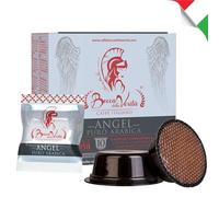 BOCCA DELLA VERITA - Caja de 10 Cápsulas de Café Italiano Sabor ANGEL Arabica 100%, Cápsulas Compatibles con Cafetera Lavazza® A Modo Mio, 100% Made in Italy