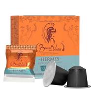 BOCCA DELLA VERITA® - Caja de 10 Cápsulas de Café Italiano Sabor HERMES Espresso Italiano, Cápsulas Compatibles con Cafetera Nespresso®, 100% Made in Italy