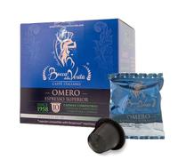 BOCCA DELLA VERITA® - Caja de 10 Cápsulas de Café Italiano Sabor OMERO Espresso Superior, Cápsulas Compatibles con Cafetera Nespresso®, 100% Made in Italy