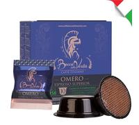 BOCCA DELLA VERITA - Caja de 10 Cápsulas de Café Italiano Sabor OMERO Espresso Superior, Cápsulas Compatibles con Cafetera Lavazza® A Modo Mio, 100% Made in Italy