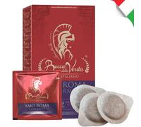 BOCCA DELLA VERITA - Caja de 15 Cápsulas E.S.E. Sabor AMO ROMA Gourmet, Cápsulas Compatibles con Cafetera E.S.E. dm 44mm