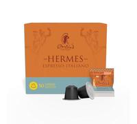 BOCCA DELLA VERITA - Caja de 50 Cápsulas de Café Italiano Sabor HERMES Espresso Italiano, Cápsulas Compatibles con Cafetera Nespresso®, 100% Made in Italy
