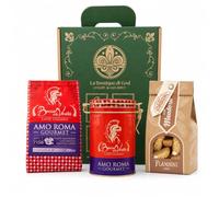 Bocca della Verità Cesta Gourmet Ritual Italiano con Café y Cantuccini