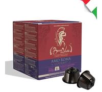 BOCCA DELLA VERITA - Paquete de 16 Cápsulas de Café Italiano Sabor AMO ROMA Gourmet, Cápsulas Compatibles con Cafetera Nescafé® Dolce Gusto®, 100% Made in Italy