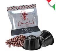 BOCCA DELLA VERITA - Paquete de 50 Cápsulas de Café Italiano Sabor ANGEL Arabica 100%, Cápsulas Compatibles con Cafetera Nescafé® Dolce Gusto®, 100% Made in Italy