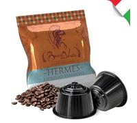 BOCCA DELLA VERITA - Paquete de 60 Cápsulas de Café Italiano Sabor HERMES Espresso Italiano, Cápsulas Compatibles con Cafetera Nescafé® Dolce Gusto®, 100% Made in Italy