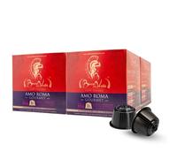 BOCCA DELLA VERITA - Paquete de 64 Cápsulas de Café Italiano Sabor AMO ROMA Gourmet, Cápsulas Compatibles con Cafetera Nescafé® Dolce Gusto®, 100% Made in Italy