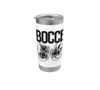 Bocce Diciendo con Jack Piggy Bocce Ball Vaso térmico de acero inoxidable de doble pared
