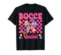 Bocce Queen Bocce Ball Girl Mom Mother Day Coquette Bow Camiseta