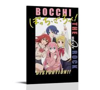 Bocchi The Rock Anime Cute Music Girl Japonés Arte Pared Impresión Póster Pintura Decorativa Lienzo Arte Mural Salón Póster Dormitorio Pintura, Arte de Pared Impresión de Imagen Moderna Decoración de