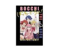 Bocchi The Rock Anime Cute Music Girl Japonés Arte Pared Impresión Póster Pintura Decorativa Lienzo Arte Mural Salón Póster Dormitorio Pintura, Arte de Pared Impresión de Imagen Moderna Decoración de