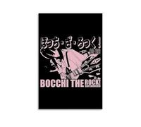 Bocchi The Rock Anime Guitar Girl Playing Music Wall Decoration Poster Pintura Decorativa Lienzo Arte de Pared Salón Póster Dormitorio Pintura, Arte de Pared Impresión de Imagen Moderna Decoración de
