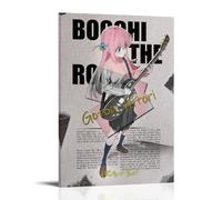 Bocchi The Rock Anime Music Girl Cute Bedroom Wall Decoration Poster Pintura Decorativa Lienzo Arte de Pared Salón Póster Dormitorio Pintura, Arte de Pared Impresión de Imagen Moderna Decoración de