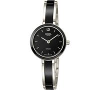 Boccia 3333-02 Reloj Mujeres Cerámico Titanio 29mm Cuarzo Negro Plata 5 ATM