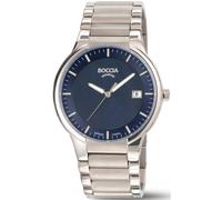 Boccia 3629-03 Titanio Cristal de zafiro 39mm 5ATM Cuarzo Unisex Azul Plata