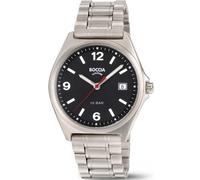 Boccia 3663-01 Reloj de pulsera Titanio 39mm 10ATM Cuarzo Unisex Negro Plata