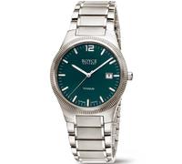 Boccia 3666-03 Titanio Cristal de zafiro 39mm 5ATM Cuarzo Unisex Verde Plata