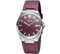 Boccia 3667-03 Titanio Cristal de zafiro 39mm 5ATM Cuarzo Unisex Rojo Plata