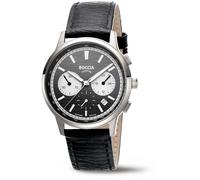 Boccia 3734-01 Titanio Cronógrafo 40mm 5ATM Chronograph Cuarzo Unisex Negro P...
