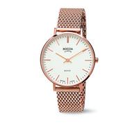 Boccia - Reloj de Cuarzo para Mujer con Color Blanco Esfera analógica Pantalla y Oro Rosa Pulsera de Titanio b3590 - 09