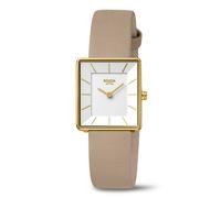 Boccia Reloj Pulsera Titanium Dama 3351-04 Rectangular Blanco Dorado
