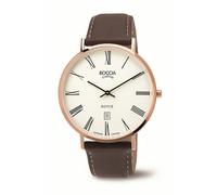 Boccia Royce 3589-06 Reloj Analógico Cuarzo Titanium Roségold Romanos 41,5mm