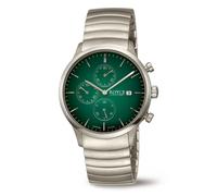 Boccia Royce Titanio 3743-01 Titan Cronógrafo Cristal Zafiro 30m Verde Ø40mm