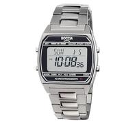 Boccia Titanium 3738-05 - Reloj Digital de Cuarzo para Hombre (40 mm, con Correa de Titanio, Alarma, cronómetro, Tiempo Dual, Resistente al Agua, 5 Bar, Ligero y antialérgico