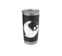 Boceto de bola de bolos Vaso térmico de acero inoxidable de doble pared