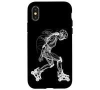 Boceto de chica patinando Carcasa para iPhone X/XS