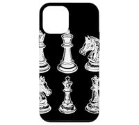 Boceto de piezas de ajedrez Carcasa para iPhone 12 mini