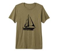 Boceto de velero Formación en navegación a Vela Camiseta Premium