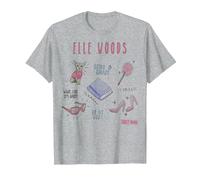 Bocetos de Elle Woods legalmente Rubia Camiseta, Hombre, Gris Jaspeado, XXL