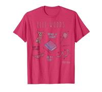 Bocetos de Elle Woods legalmente Rubia Camiseta, Hombre, Rojo Jaspeado, XXL