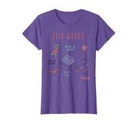 Bocetos de Elle Woods legalmente Rubia Camiseta, Mujer, Morado Jaspeado, XXL